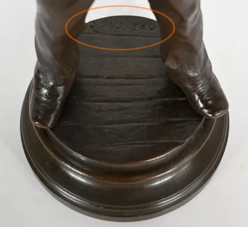 BRONZESTATUETTE von J. ROUSSEAU