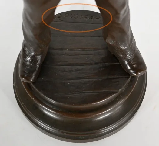 ESTATUILLA DE BRONCE de J. ROUSSEAU