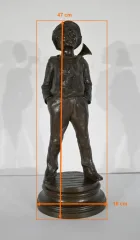 STATUETTA IN BRONZO di J. ROUSSEAU