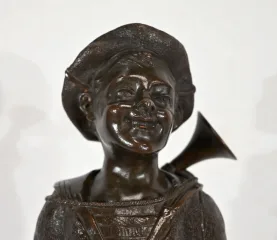 STATUETTA IN BRONZO di J. ROUSSEAU