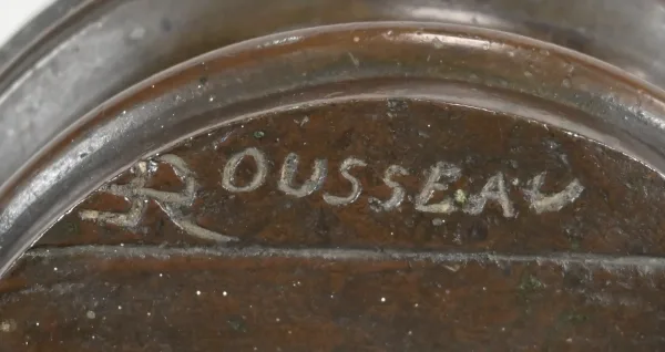 BRONZESTATUETTE von J. ROUSSEAU