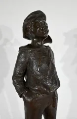 STATUETTA IN BRONZO di J. ROUSSEAU