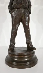 STATUETTA IN BRONZO di J. ROUSSEAU