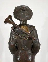 STATUETTA IN BRONZO di J. ROUSSEAU