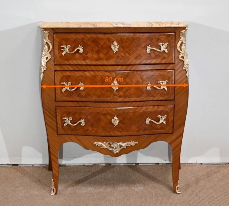 LOUIS XV  STYLE CHEST OF DRAWERS