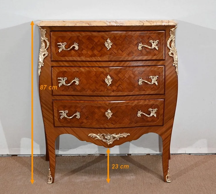 LOUIS XV  STYLE CHEST OF DRAWERS