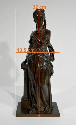 Bronze « Femme à l’Antique» d'E. Bouret – XIXe