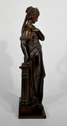 Bronze « Femme à l’Antique» d'E. Bouret – XIXe