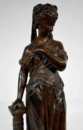 BRONZESTATUETTE von E. BOURET