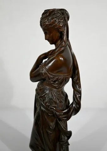 Bronze « Femme à l’Antique» d'E. Bouret – XIXe