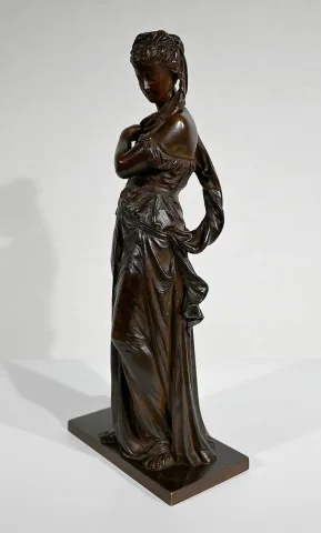 Bronze « Femme à l’Antique» d'E. Bouret – XIXe