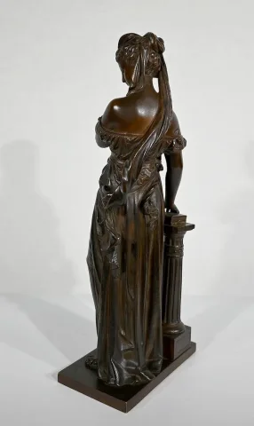 Bronze « Femme à l’Antique» d'E. Bouret – XIXe