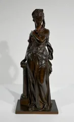 BRONZE STATUETTE by E. BOURET