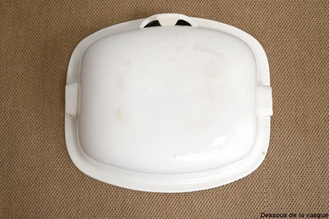 Important Meuble de Toilette / Lavabo en Merisier, « L’Hygiène Moderne Paris » – Début XXe