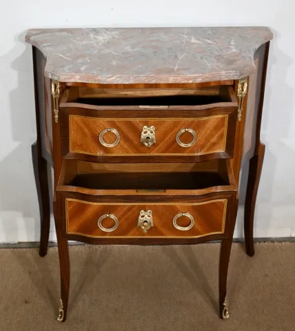 FRENCH TRANSITION STYLE CHEST OF DRAWERS