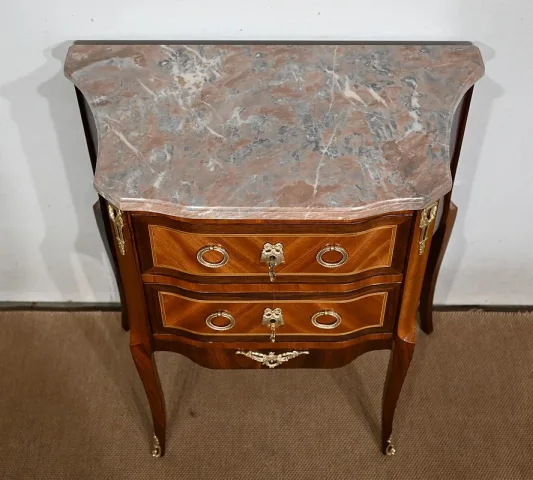 FRENCH TRANSITION STYLE CHEST OF DRAWERS