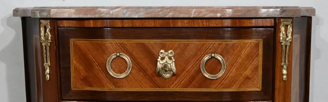 FRENCH TRANSITION STYLE CHEST OF DRAWERS