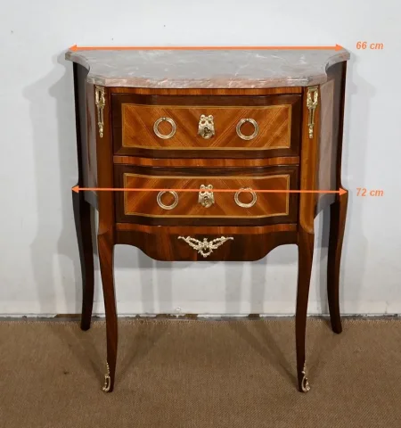 FRENCH TRANSITION STYLE CHEST OF DRAWERS