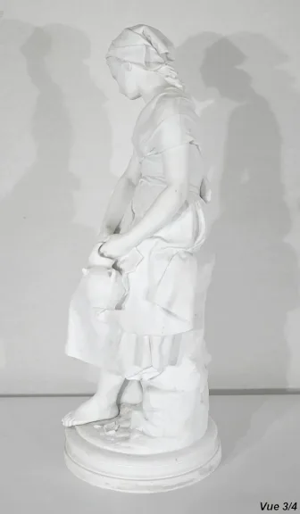 ESCULTURA EN GALLETERÍA firmada M. MOREAU