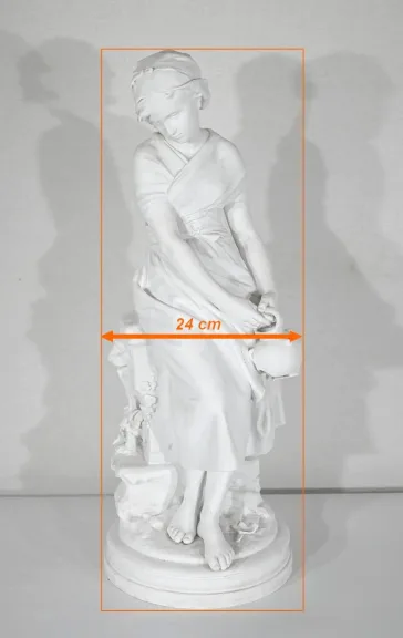 ESCULTURA EN GALLETERÍA firmada M. MOREAU