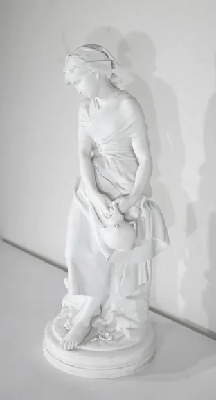 ESCULTURA EN GALLETERÍA firmada M. MOREAU