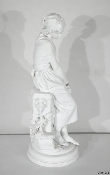ESCULTURA EN GALLETERÍA firmada M. MOREAU