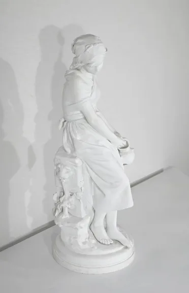 ESCULTURA EN GALLETERÍA firmada M. MOREAU