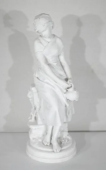 ESCULTURA EN GALLETERÍA firmada M. MOREAU