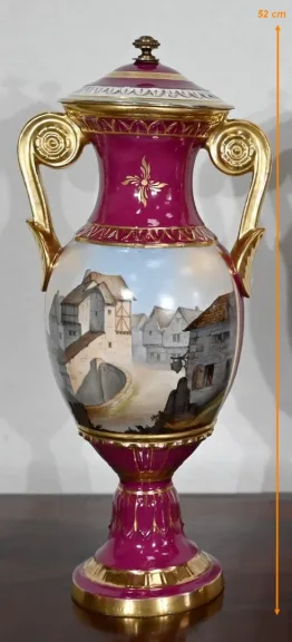 PAAR PORSELEIN DE PARIS VAZEN