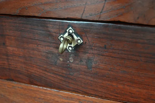 Petite Armoire à Épices en Teck de Pondichéry – Fin XIXe