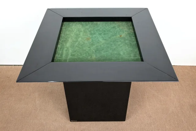 Ensemble Table de Jeux, Échiquier et Paire de Chaises Paul Michel - 1970