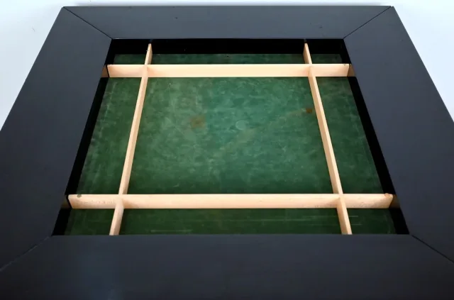 Ensemble Table de Jeux, Échiquier et Paire de Chaises Paul Michel - 1970