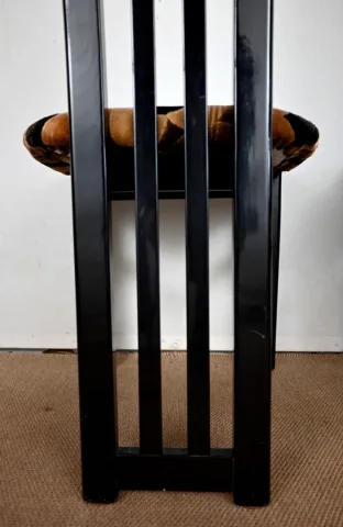 Ensemble Table de Jeux, Échiquier et Paire de Chaises Paul Michel - 1970
