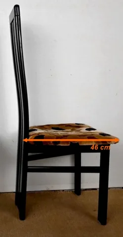 Ensemble Table de Jeux, Échiquier et Paire de Chaises Paul Michel - 1970