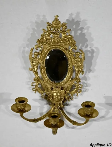 PAAR NAPOLEON III PERIODE WANDLAMPEN