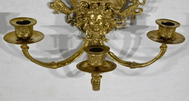 PAAR NAPOLEON III PERIODE WANDLAMPEN