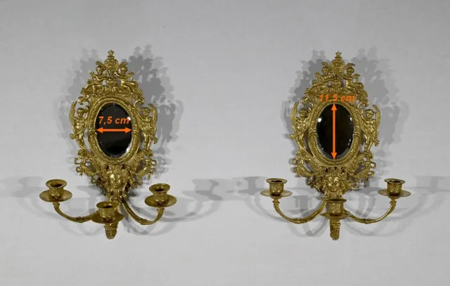 PAAR NAPOLEON III PERIODE WANDLAMPEN