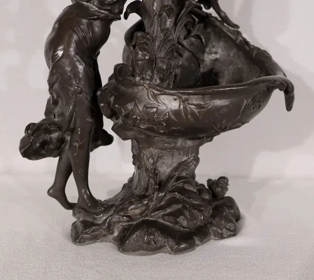 ZINNSKULPTUR von G. VAN DE VOORDE