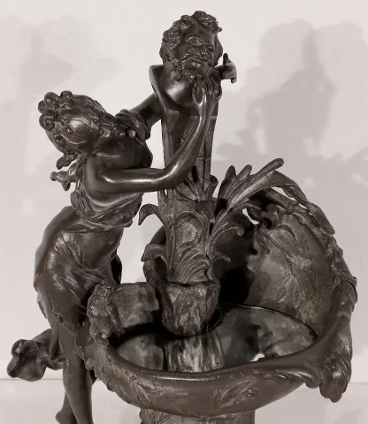 PEWTER SCULPTURE by G. VAN DE VOORDE