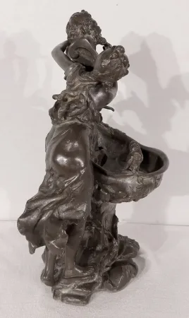 ZINNSKULPTUR von G. VAN DE VOORDE