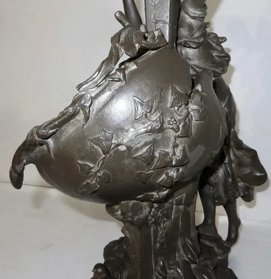 ZINNSKULPTUR von G. VAN DE VOORDE
