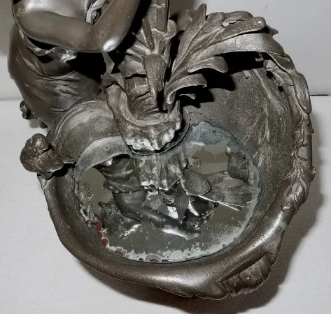 ZINNSKULPTUR von G. VAN DE VOORDE