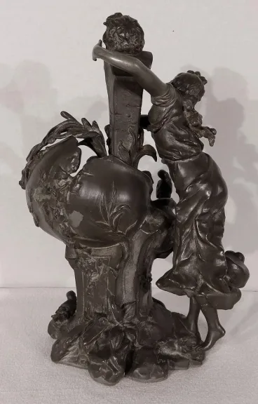 ZINNSKULPTUR von G. VAN DE VOORDE