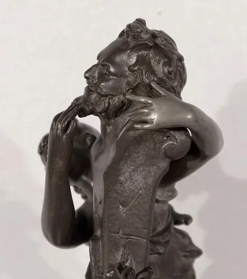 ZINNSKULPTUR von G. VAN DE VOORDE