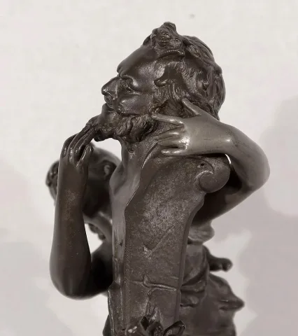 PEWTER SCULPTURE by G. VAN DE VOORDE
