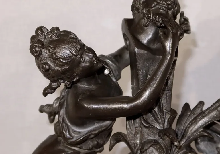 ZINNSKULPTUR von G. VAN DE VOORDE