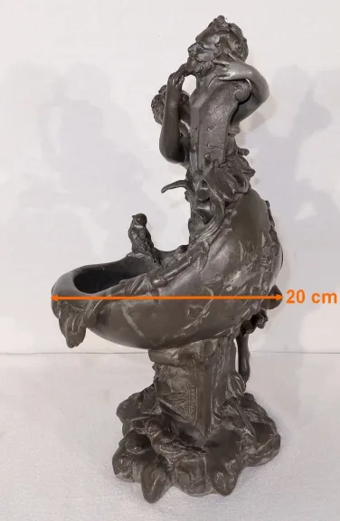 ZINNSKULPTUR von G. VAN DE VOORDE