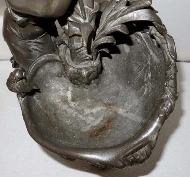 ZINNSKULPTUR von G. VAN DE VOORDE