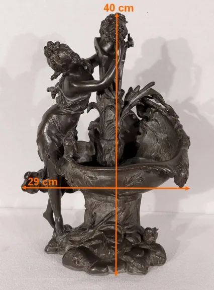 ZINNSKULPTUR von G. VAN DE VOORDE