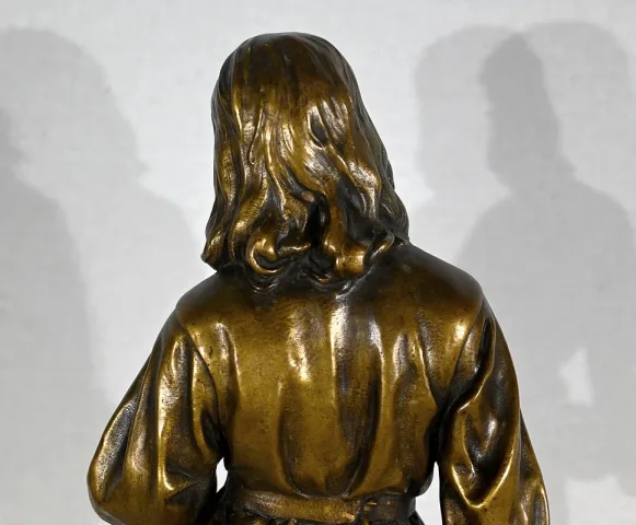 Bronze « Escholier du XVe siècle », de Friedrich Beer – Fin XIXe